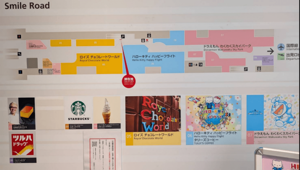 【2025新千歲機場攻略】|樓層地圖詳解：一圖逛免稅店，哆拉A夢空中樂園，看電影泡溫泉！