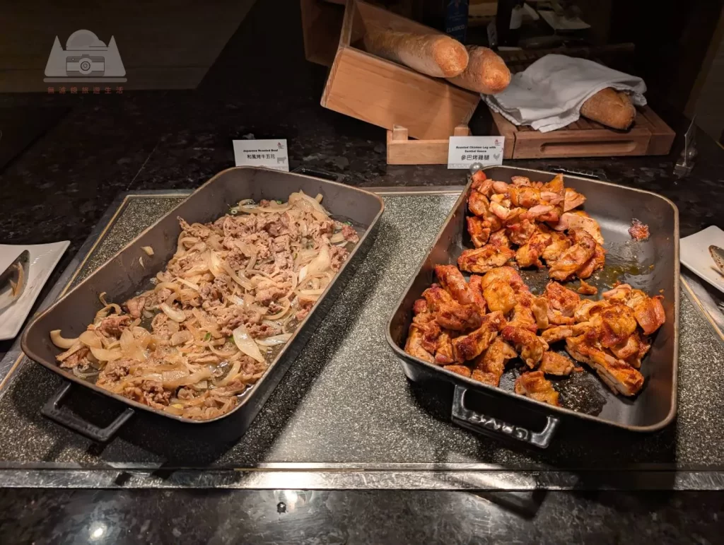 【2025台北萬豪行政酒廊開箱】|Happy hour：熱食種類不多但氣泡白酒讚，森林系早餐